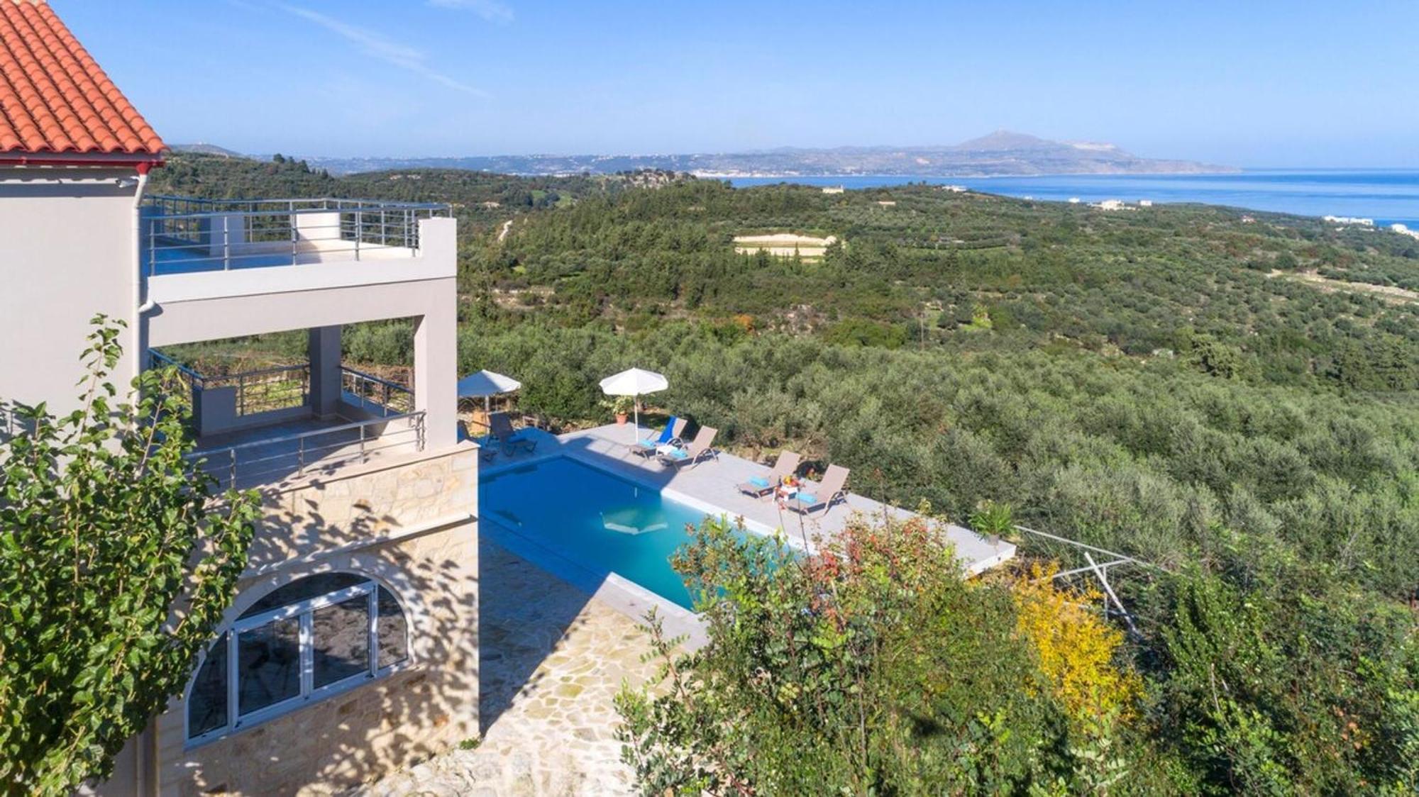 Villa Konstantinos Hilltop Vineyard Escape Almyrida  Exterior photo